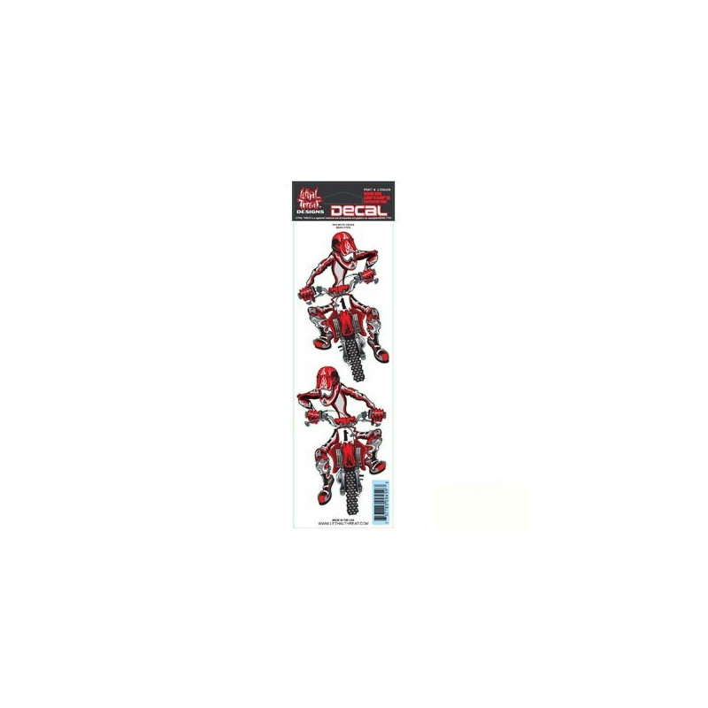 Autocollant LT - Red moto cross